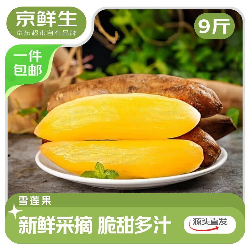 自营京鲜生 云南天山雪莲果净重9斤 单果260g+