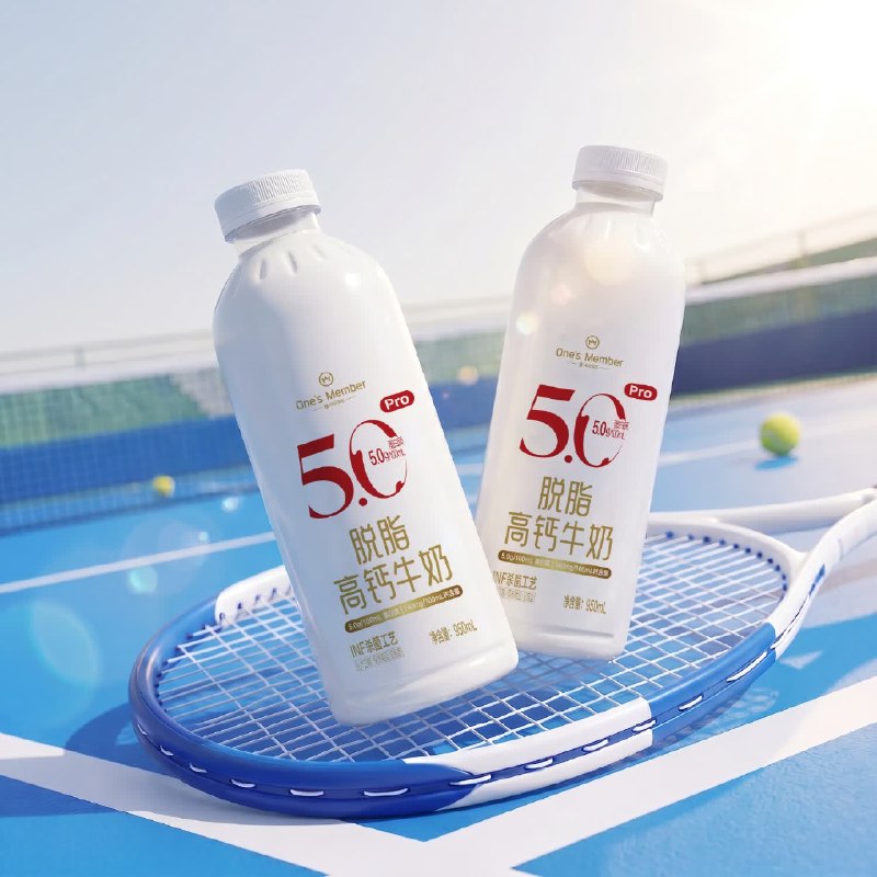 【自营】1号会员店 5.0蛋白脱脂高钙牛奶 950ml*2瓶