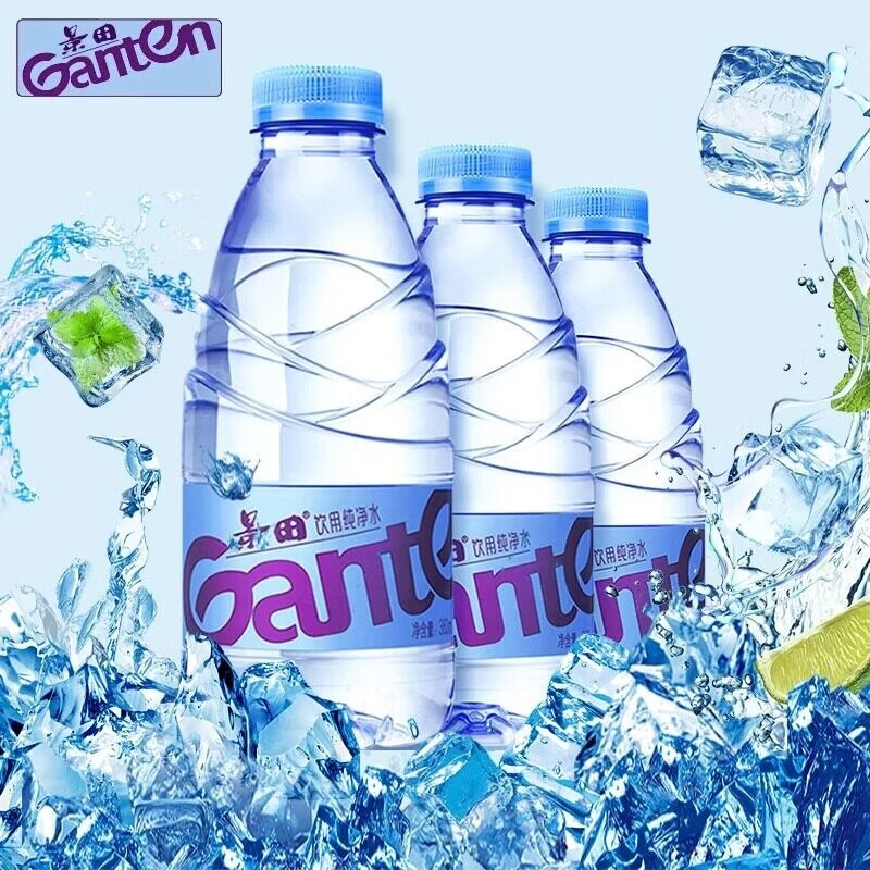 17元 景田 纯净水360ml*24瓶